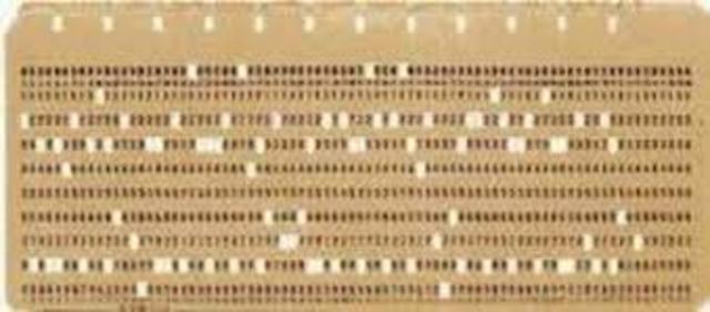 Tarjetas perforadas de Jacquard