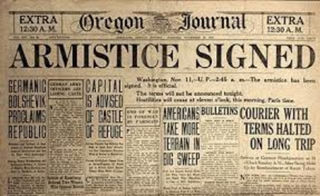 Germany signs armistice