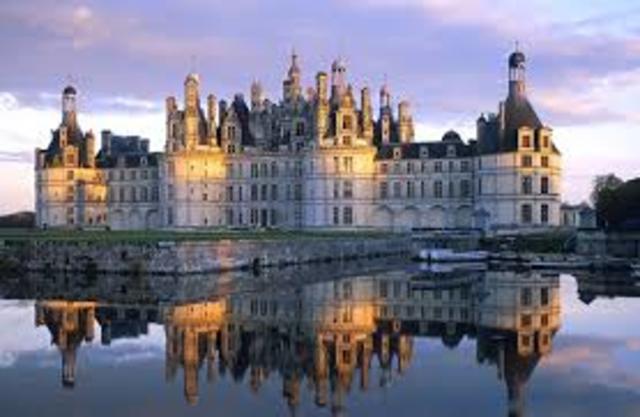 El castillo de chambord es construido