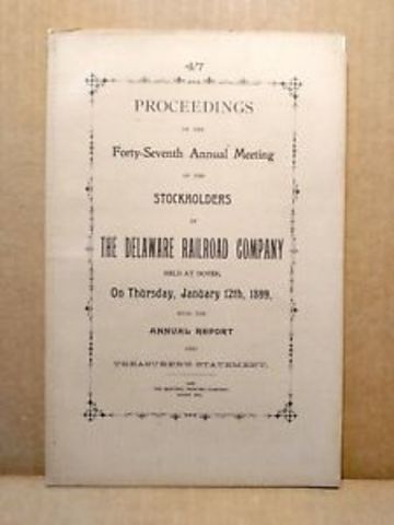 Delaware Promulga ley corportativa (Año 1899)