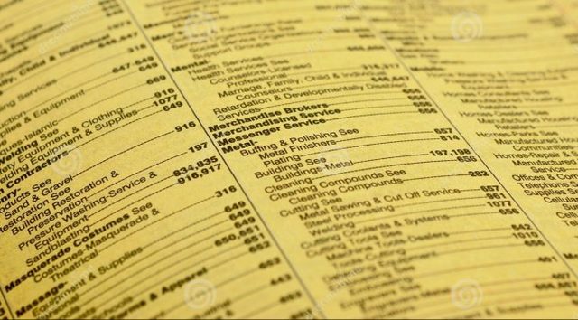 Phone Books (Yellow Pages)