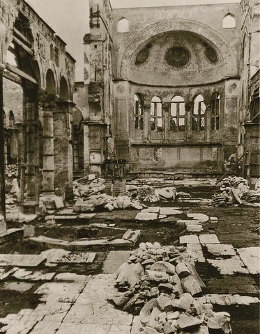 Καταστροφή του ναού από την μεγάλη πυρκαγιά