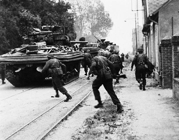 D-Day (Normandy Invasion) -http://www.history.com/topics/world-war-ii/d-day