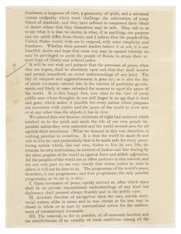 Fourteen Points speech