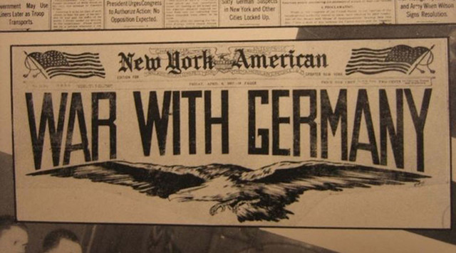 US declares war on Germany