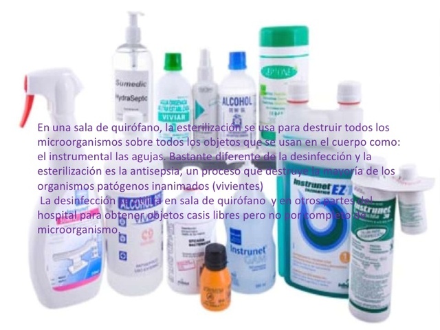 Agente físico (Desinfección de los objetos y vestidos)