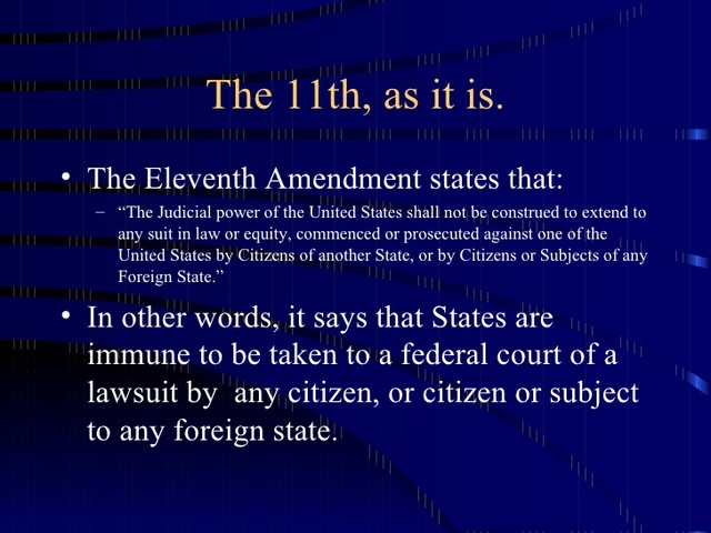 11th amendment