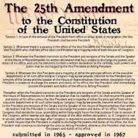 25th amendment