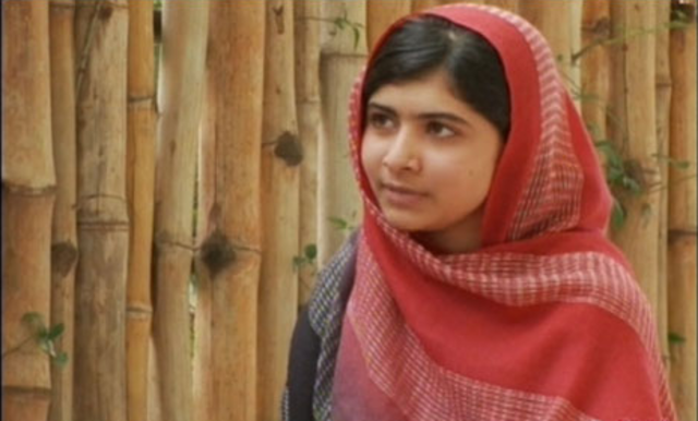 Malala starts a blog under the name of Gul Makai.
