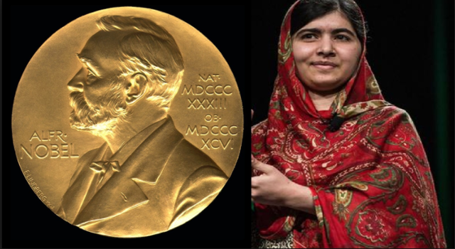 Malala wins the Nobel Piece Prize in 2014.