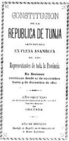Constitución de la Republica de Tunja