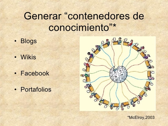 2000 (Merrill) Replantea sus «objetos de conocimiento», ahora como contenedores formados por compartimientos disponibles para organizar distintos elementos de conocimiento