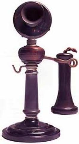 Teléfono vertical de escritorio