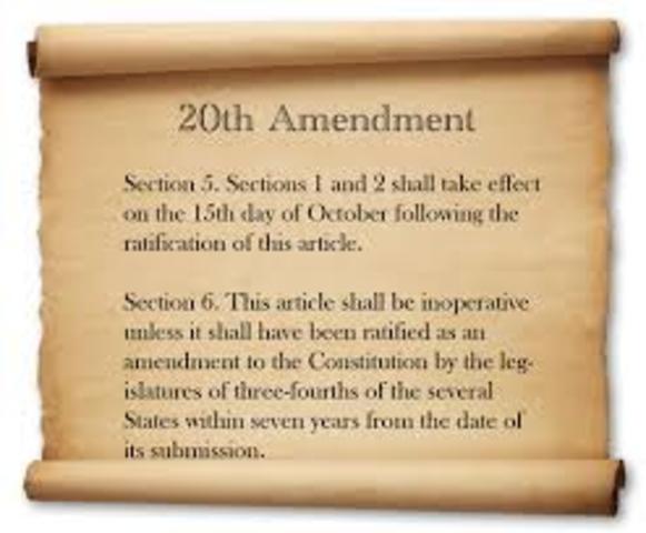 20th amendment