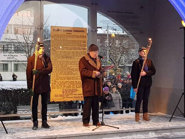 Eesti iseseisvusmanifesti ettelugemine