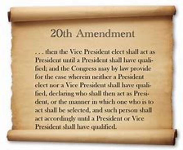 The 20th Amendment