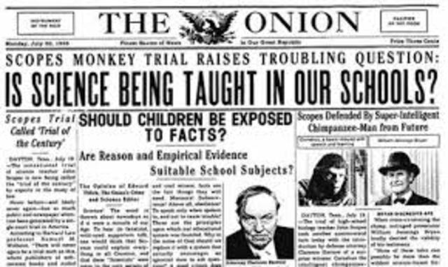scope´s trial (creationism vs evolution)