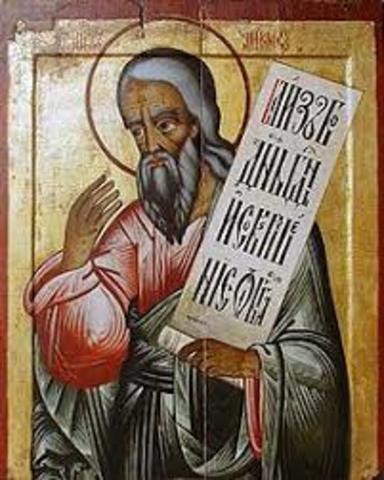 Time of the prophet Amos.