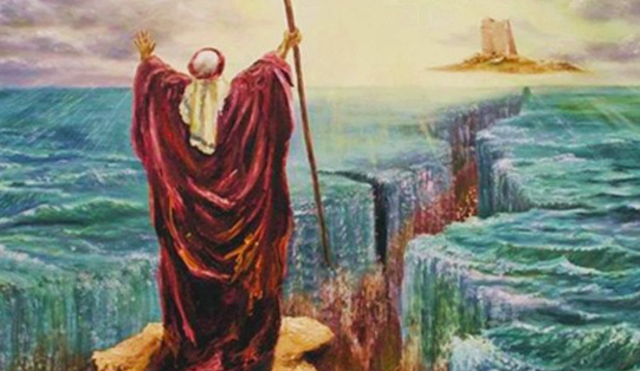Moses leads the Exodus from Egypt