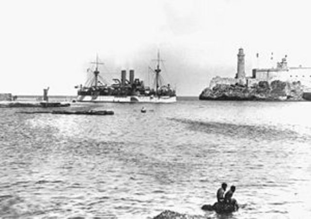 The USS Maine Explodes in Havana Harbor