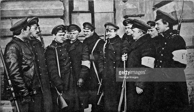 February Revolution leads to Abdication of Tsar Nicholas II and to rule by provisional government