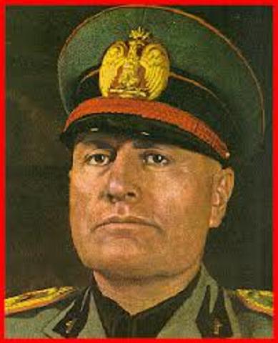 Mussolini es nombrado Primer Ministro de Italia
