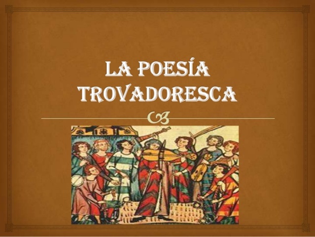 Poesia trovadoresca