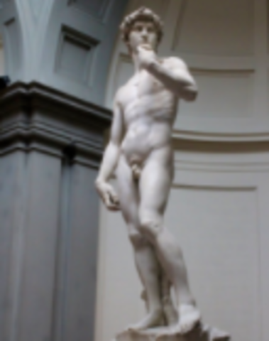 Michelangelo created his sculpture David