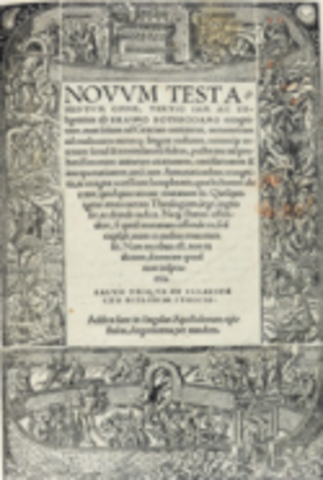 Erasmus began his translation on the Latin New Testament