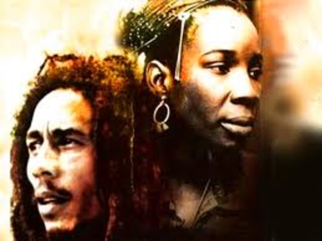 Bob Marley married Rita Anderson, This was a time of great political activity in the States.