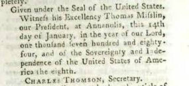 Treaty of Paris (the one that ended the war)