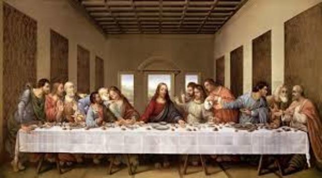 DaVinci paints the Last Supper