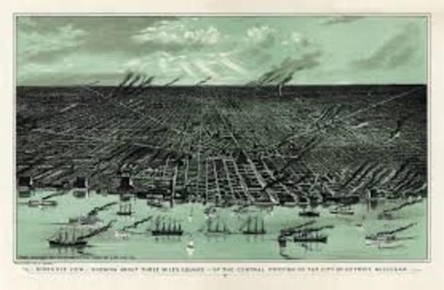 Urbanization began in America