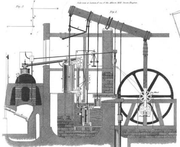 James Watt improves the steam engine