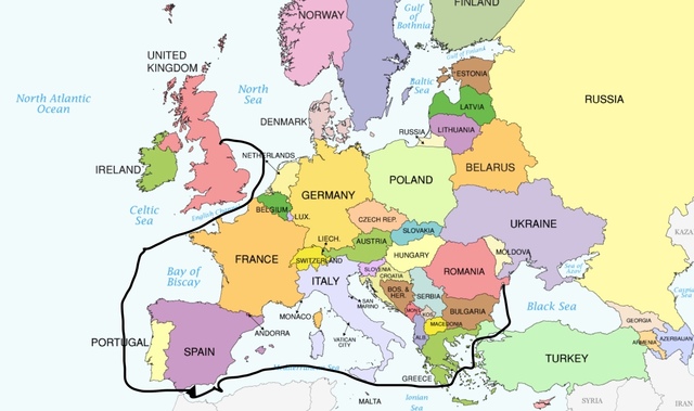 Dracula Boards Boat to Great Britain