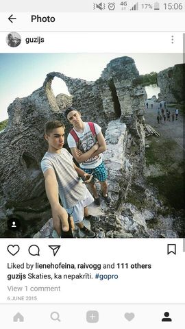 Gustavs pievienojas Instagram