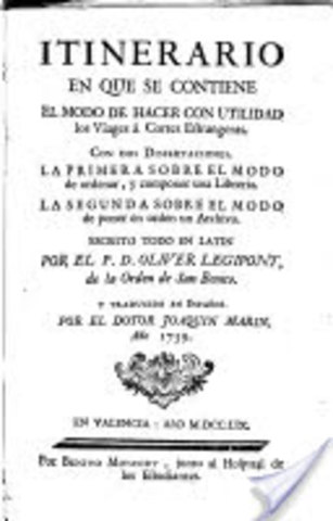 Se publica "Dissertationes philologico-bibliographicae" de Oliver Legipont pero versión en Español