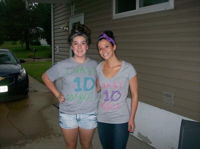 J'ai allé à la one direction concert avec mon soeur.