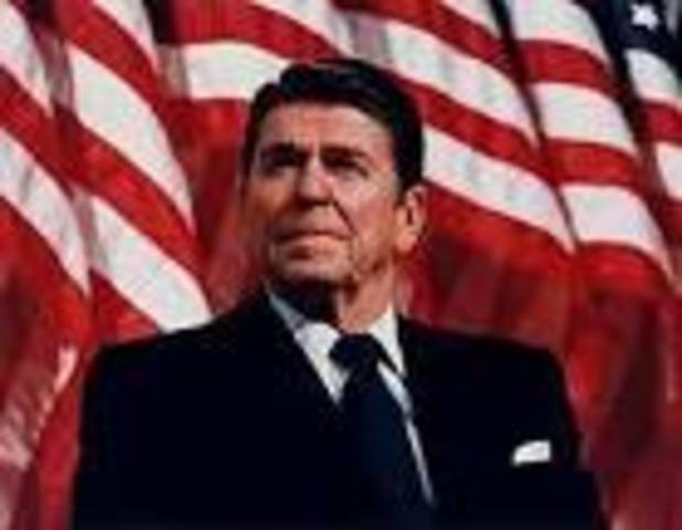 us president/ Ronald Reagan