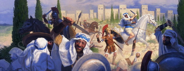 Maccabees revolt against Greeks.