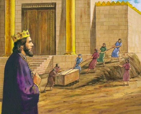 King Solomon builds the Temple