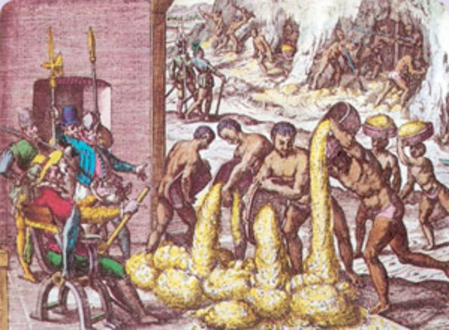 Gran mortandad de mano de obra indígena