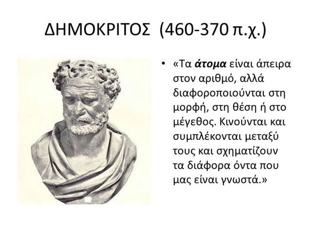 Ατομική θεωρία του Δημόκριτου