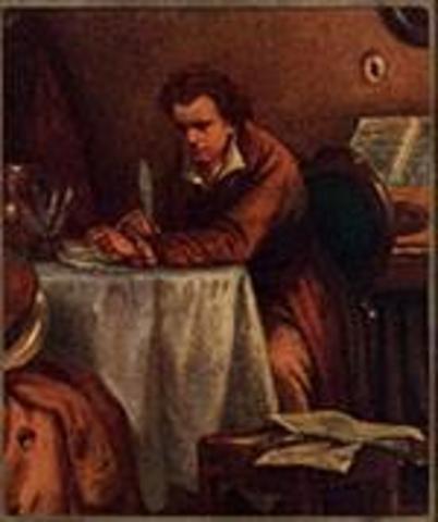 1799 Composes the piano sonata Pathetic.