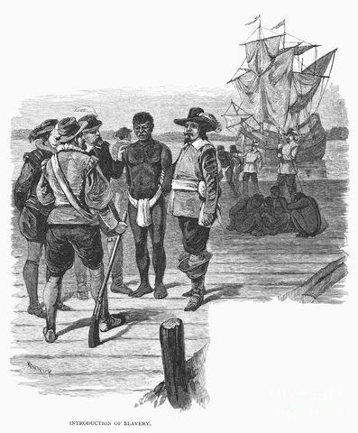 First slave brought to Jamestown