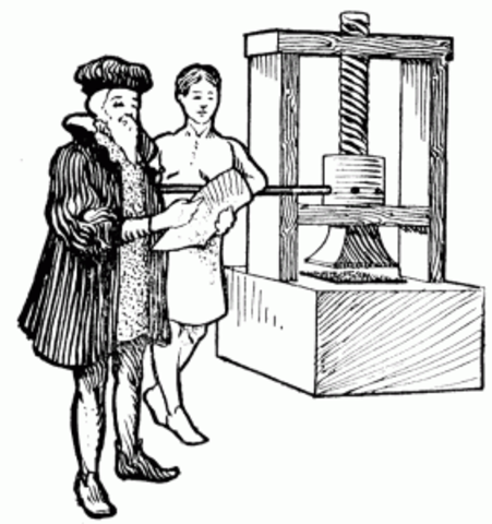 Invention of the printing press