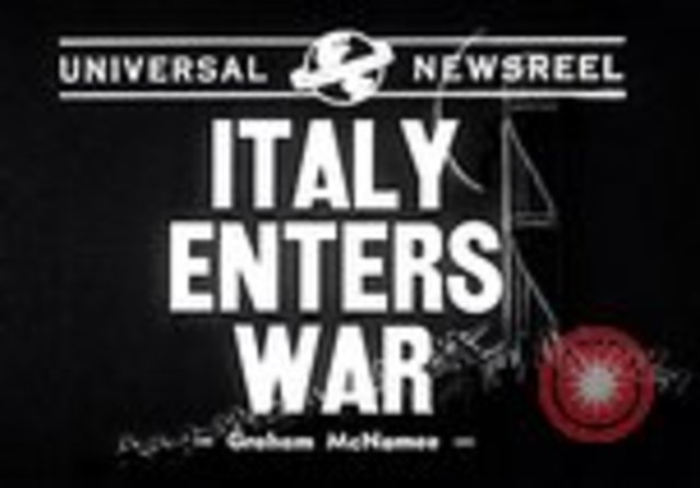 Italy enters the war