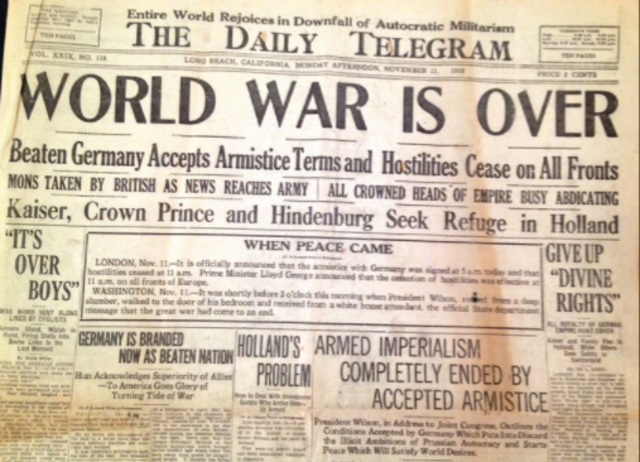 World War 1 Ends and its' Effects