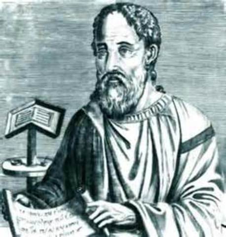 Malquio sacerdote, dirige la escuela retórica a la manera helénica