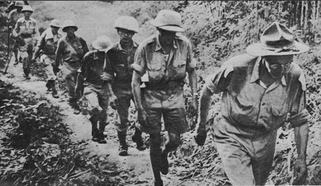 British withdraw from Burma